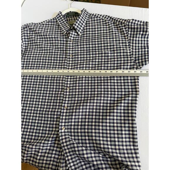 Vtg Loafers By Reed St James Classic Men's XL Long Sleeve Plaid Button Up Shirt - Picture 7 of 9